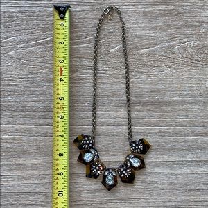 Tortoise rhinestone necklace